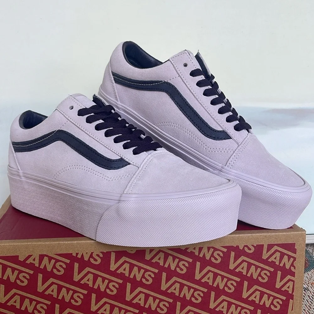 Vans WMNS Old Skool Stackform Suede Lavender VN0009PZLAE Platforms Sneakers